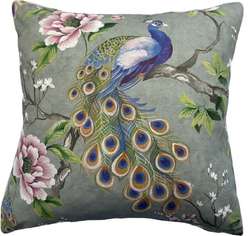 Peacock cushion cover - peacock,