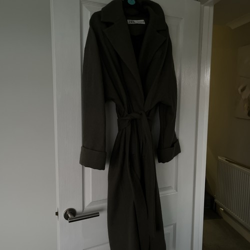 Zara khaki wool - zara, coat