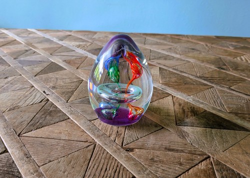 Hand blown art glass large - art,