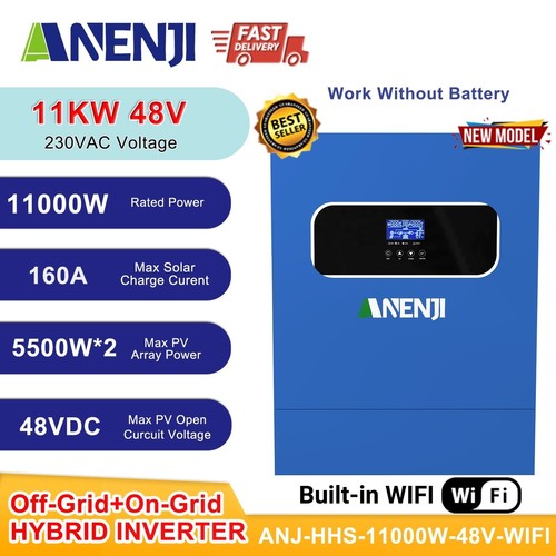 Anenji 11kw hybrid solar - 11kw,