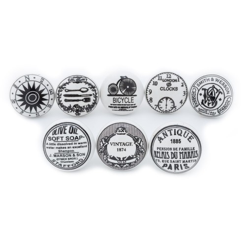 Round black white - x,
