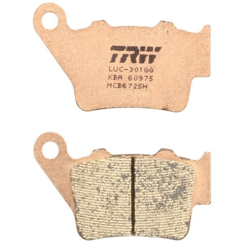 Rear brake pads mcb672sh - pads, fits