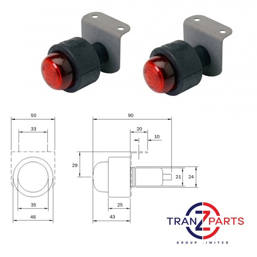 Pair rubbolite truck - pair, truck-lite
