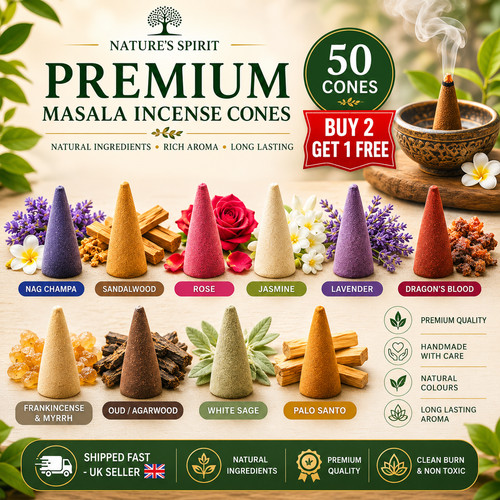 Natural incense cones 50 - natural,