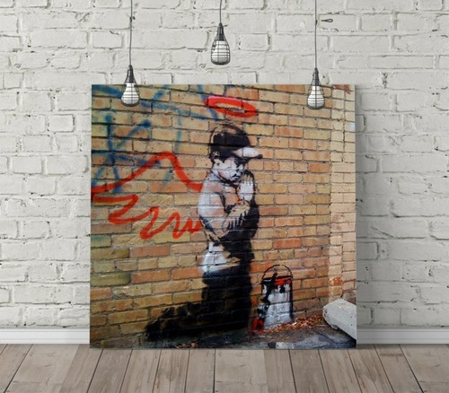 Banksy praying angel - banksy, boy