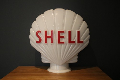 Shell petrol pump globe glass - petrol,