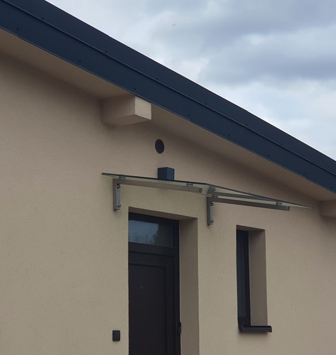 Modern style glass canopy - style,