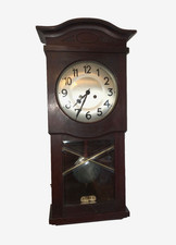 Antique  Junghans Mahogany Wall Clock Germany 1900s