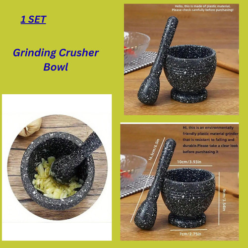 Large granite pestle and - pestle,