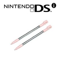 2x Pink Metal Retractable