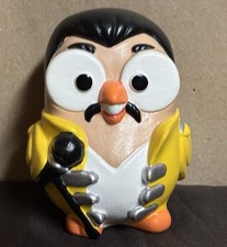 Goofi Studio Freddie Mercury Ceramic OWL Egan From Italy Yellow Ultra RARE