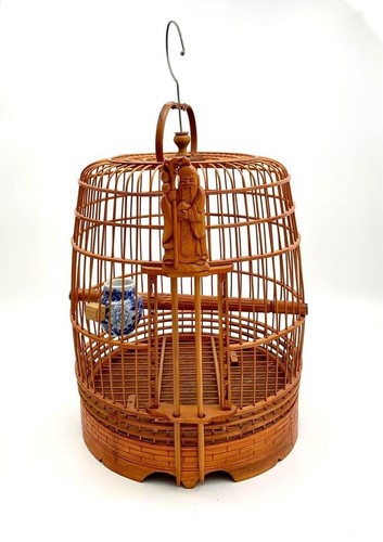 Bird cage chinese - hand, carved