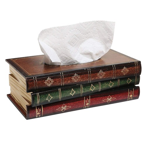 Wooden tissue box holder - tissue,