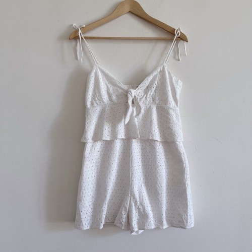Zara trafaluc white broderie - white,
