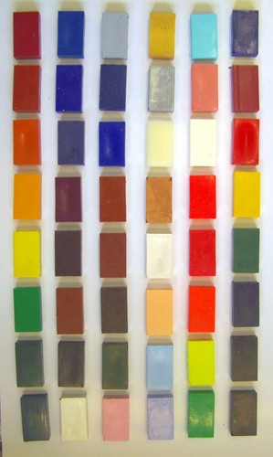 Encaustic wax blocks loose - ,,