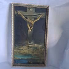 Vintage Salvador Dali Print Christ Of St John . Framed