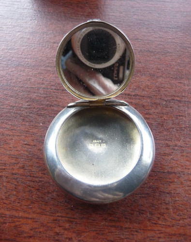 Compact mirror locket silver - compact,