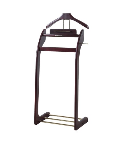 Wooden suit valet stand - wooden,