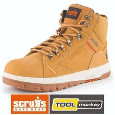 Scruffs Work Boots - New Nevis Tan Men's Site Boots - Premium Quality Sizes 7-12