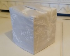 Handmade Tissue Box Cover use Laura Ashley Josette  Dove grey fabric 