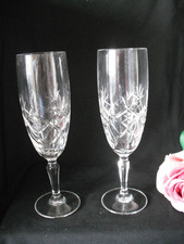 Pair of Pretty  Lead Crystal