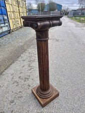 Antique Edwardian Oak Torchere