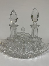 Cut Crystal 1930s Three Piece