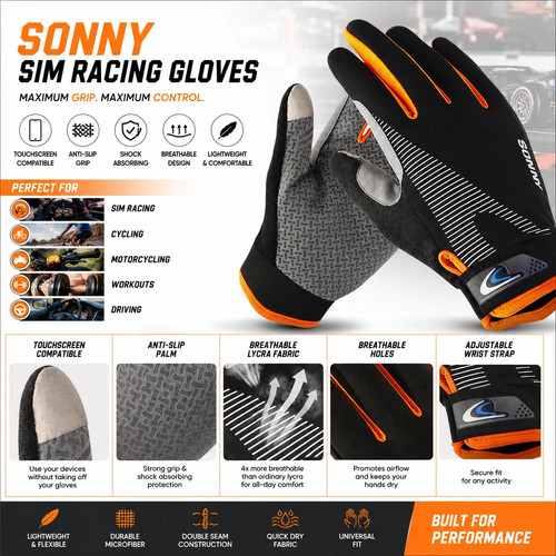 Sim racing gloves touch - sim,