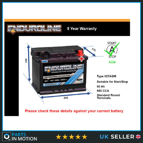 Agm car battery 027agm - agm,