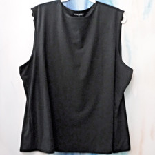 Banana Republic Black Sleeveless Double Layer Stretch Knit Tank Top XXL NWT