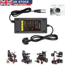 24V 2A MOBILITY SCOOTER BATTERY CHARGER FOR PRIDE GOGO ELITE TRAVELLER UK Plug
