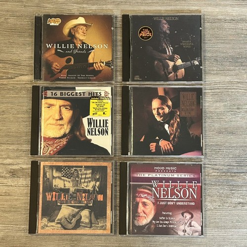 Willie nelson lot 6 - cd, of