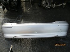 NISSAN ALMERA 2002 COMPLETE REAR BACK PLASTIC BUMPER MUD FLAP GUARD SILVER