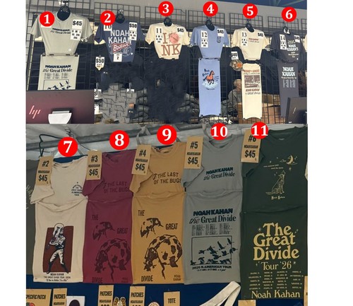 Noah kahan merch the great - kahan,