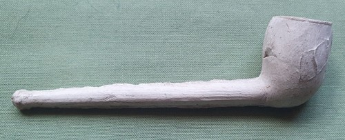 Complete antique clay pipe - complete,