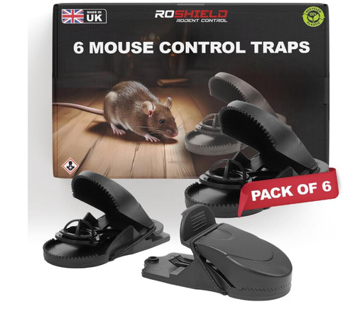 Roshield mouse traps - 6x,