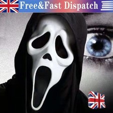 Scream Ghost Face Mask With Hood Halloween Horror Fun Fancy Dress Scream Killers