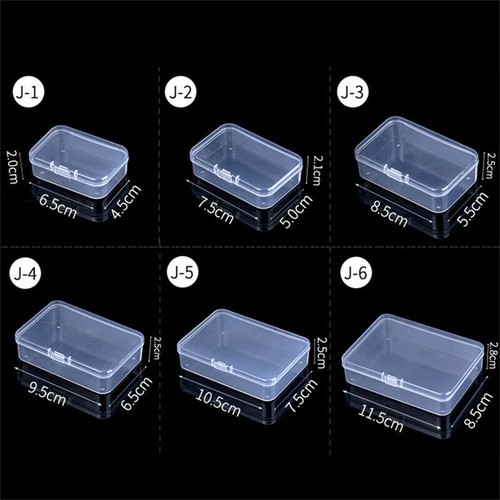 Mini square clear - clear, plastic