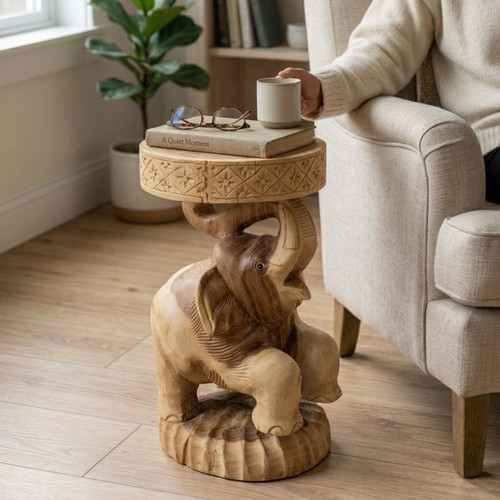 Wooden side table - wooden,