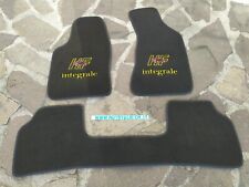 FULL HF EMBROIDERY RUGS LANCIA DELTA EVOLUTION BLACK MATS BLACK EDGE