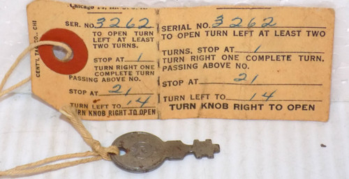 Antique eagle lock key - eagle, #3262
