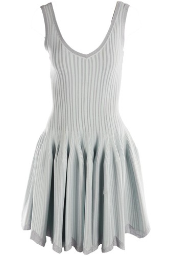 Alaïa blue knit mini dress - alaÏa,