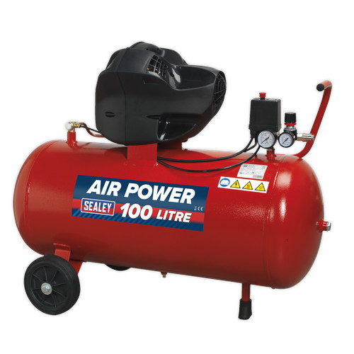 Air compressor 100l - compressor, v-twin