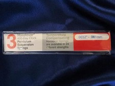 Kundo 12" Anniversary / 400 Day Clock .0032" Suspension Spring Wire - Horolovar