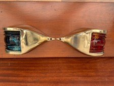 VINTAGE Port & Starboard Ships Lights, Teardrop yacht boat lights. Maritime Lamp