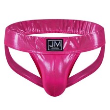 Men's Jock Strap Soft Faux Leather Underwear Jockstrap Briefs Underpants Thong
