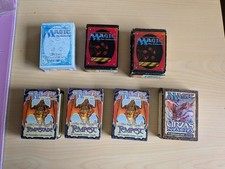 Empty starter deck boxes - Ice Age, 4th, Tempest, Urza's Saga (PT/EN)