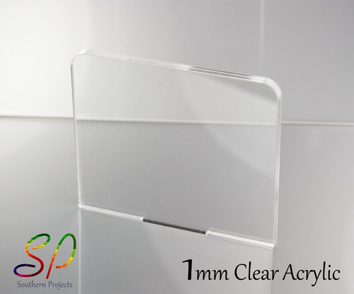1mm clear acrylic - clear, cast