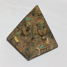 Egyptian Pyramid Statue –Handcrafted Pharaoh decor with ancient hieroglyphic art