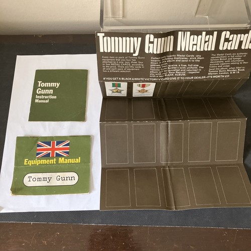 Tommy gunn medal card - medal, album
